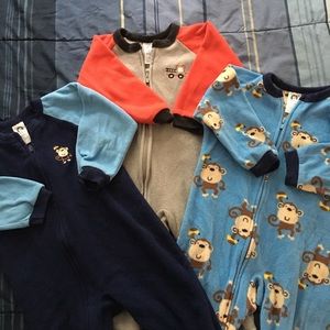 Toddler footed pajamas bundle